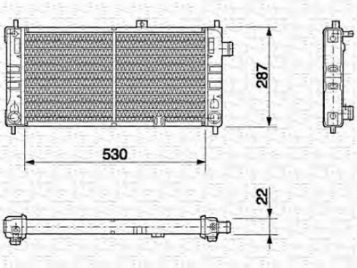 MAGNETI MARELLI 350213561000 -  Радиатор, охлаждение двигателя